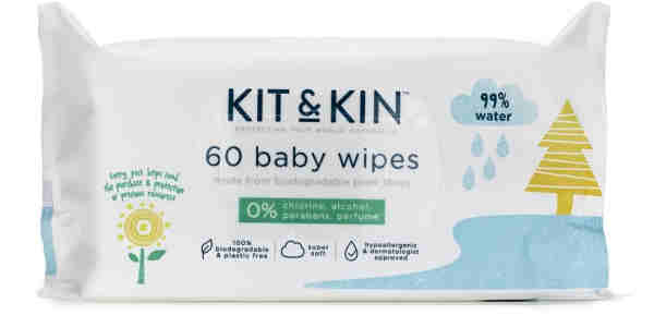 Kit & Kin Biodegradable Baby Wipes