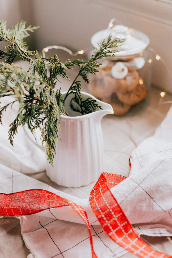 Fir branches in a jug
